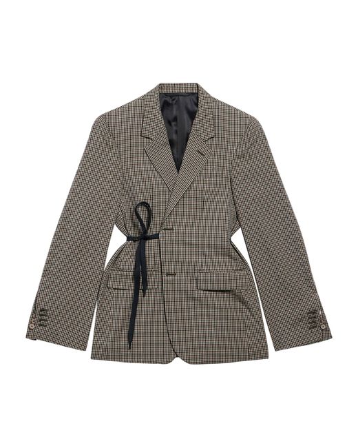 Balenciaga Gray Wrap Blazer