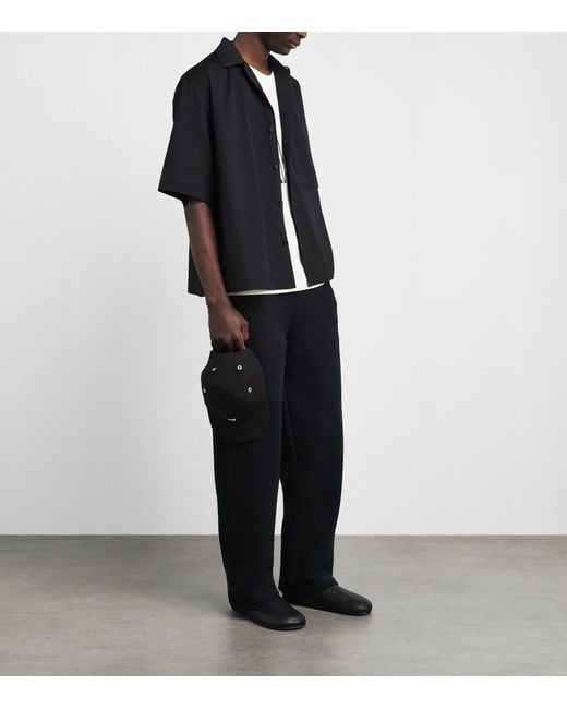 AMI Black Cotton Ami De Coeur Sweatpants for men