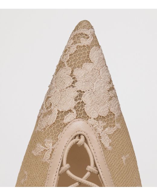 Christian Louboutin Natural Km Lace Booties 100