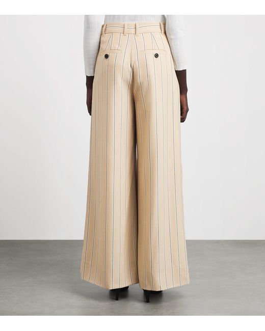 ME+EM Natural Wool-Blend Ultra-Wide Trousers