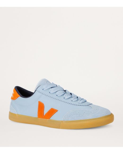 Veja Blue Suede Volley Sneakers