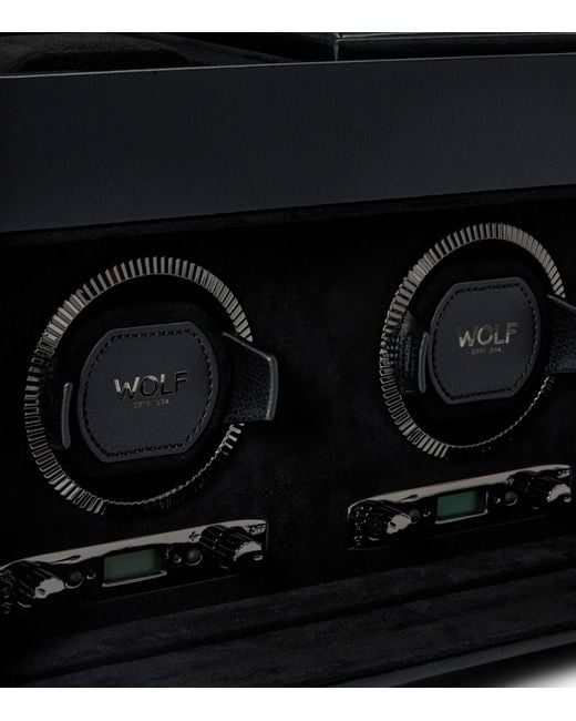 Wolf Black British Racing Triple Watch Winder