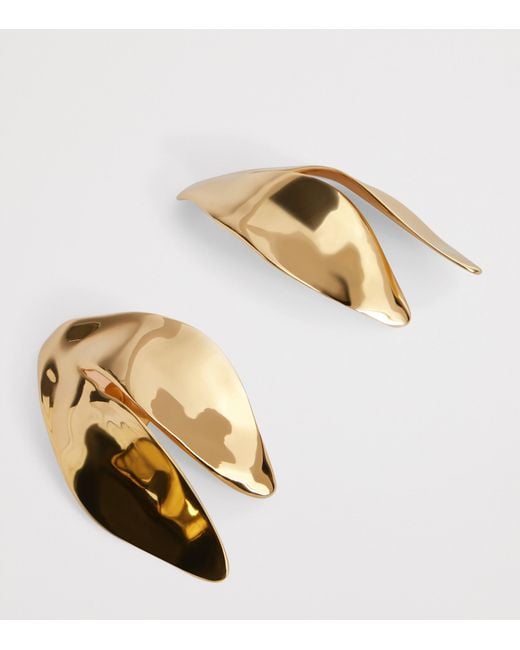 Balenciaga Metallic Bloom Earrings for men