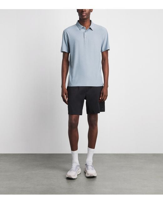 vuori Blue Strato Tech Polo Shirt for men