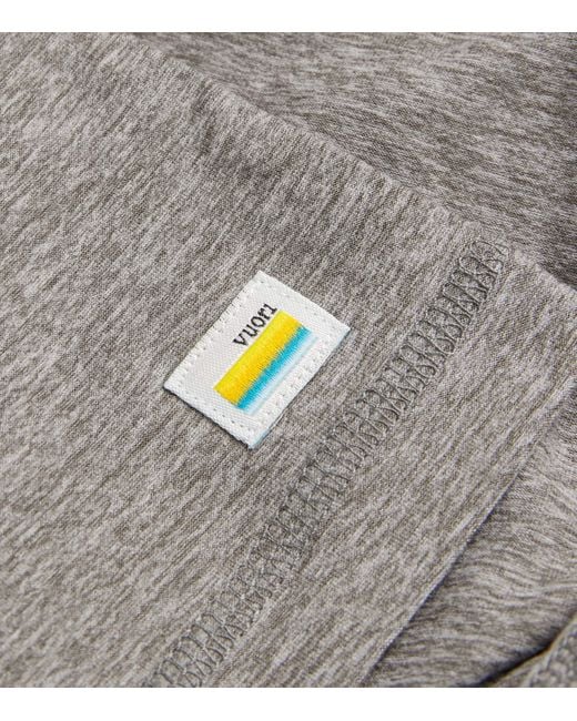 vuori Gray Strato Tech Long-Sleeve T-Shirt for men