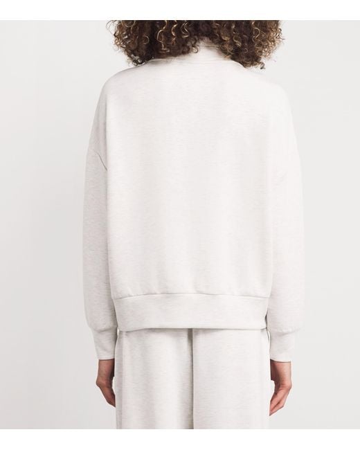 Varley White Doublesoft Hawley Half-Zip Sweatshirt