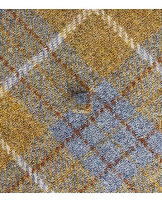 Vivienne Westwood White Wool Tartan Beret