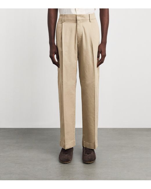 NN07 Natural Stretch-Organic Cotton Kay Pleated Trousers for men