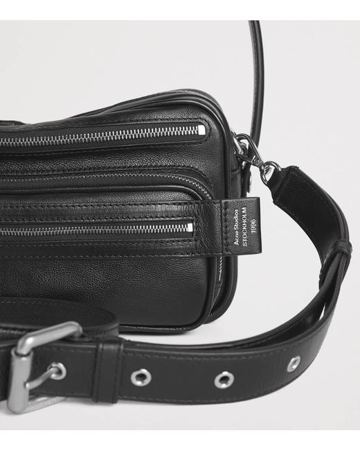 Acne Black Leather Camero Party Shoulder Bag