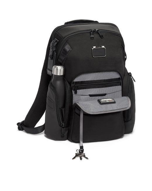 Tumi Black Alpha Bravo Business Backpack