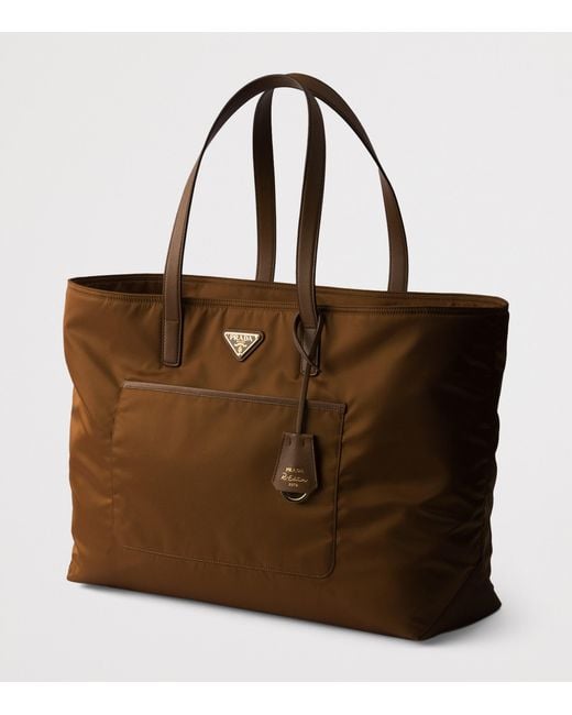 Prada Brown Large Re-Nylon Re-Edition 1978 Tote Bag