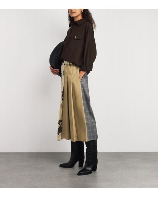 Weekend by Maxmara Natural Pleated Midi Skirt