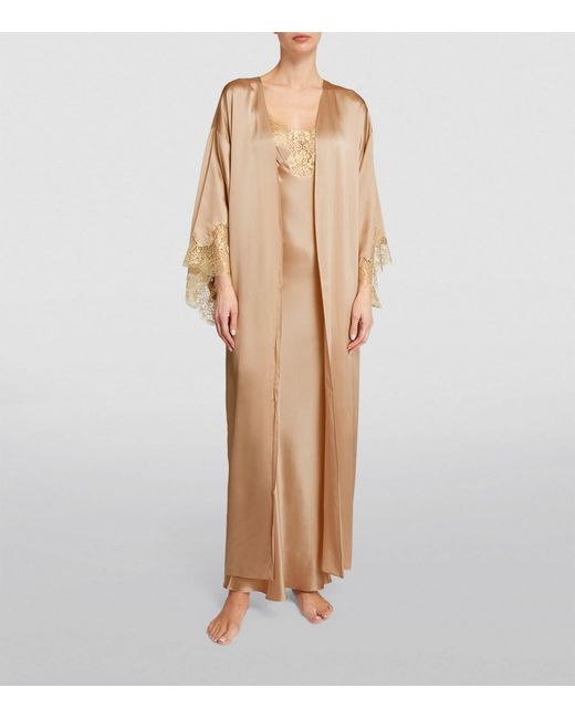 Gilda & Pearl Natural Silk Gina Long Robe