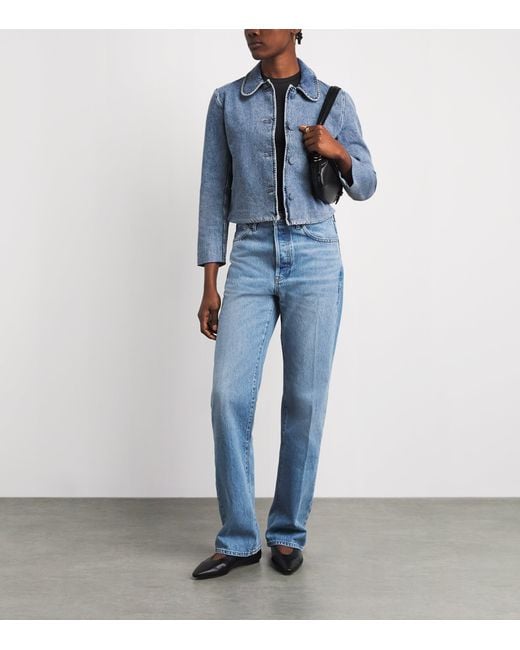 FRAME Blue The Palm Denim Jacket