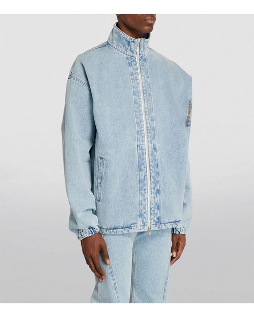 Y. Project Blue Zip-up Denim Jacket for men