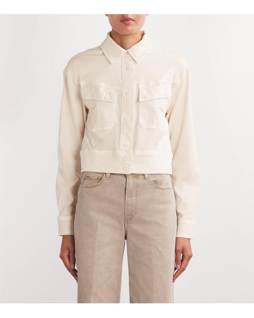 PAIGE White Cropped Cerra Jacket