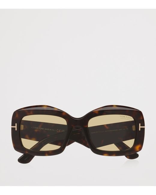 Tom Ford Brown Acetate Venetia Sunglasses