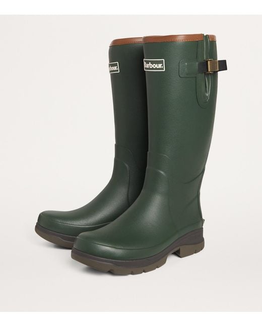 Barbour Green Tempest Wellington Boots for men