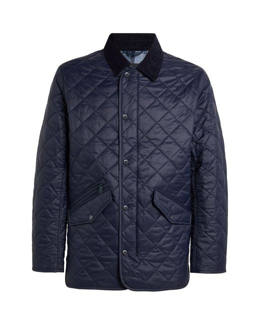 Barbour Blue Quilted Chelsea Jacket for men