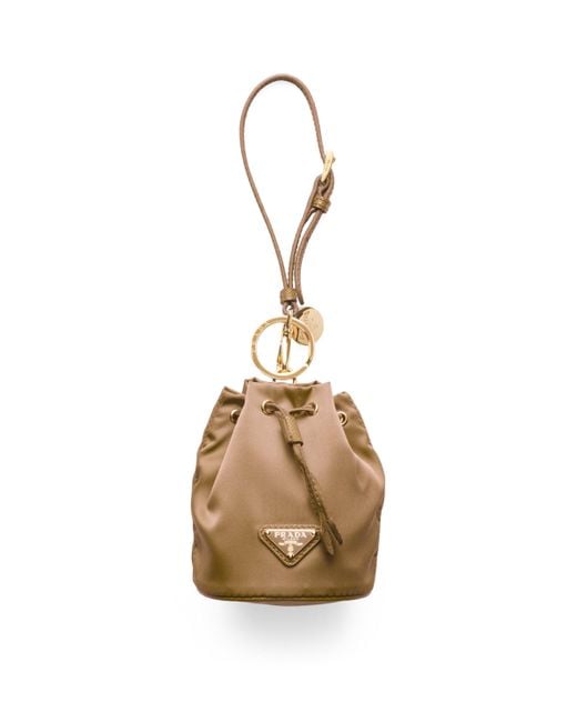 Prada Metallic Mini Re-Edition 1978 Drawstring Pouch