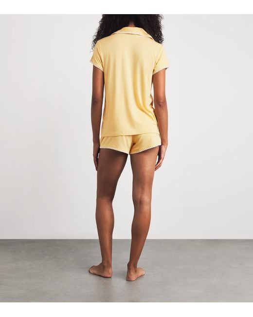 Eberjey Metallic Short-Sleeve Frida Pyjama Set