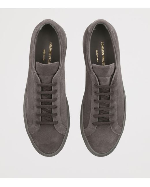 Common Projects Brown Suede Achilles 2.0 Sneakers for men