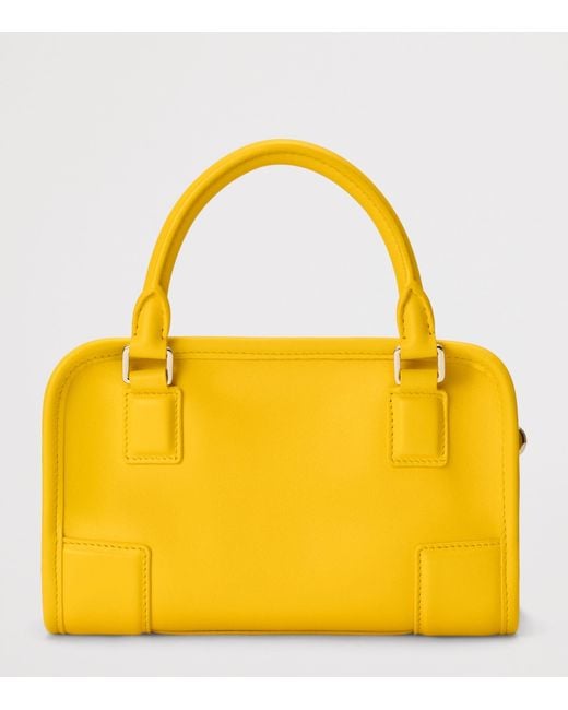 Loewe Yellow Mini Leather Amazona 180 Top-Handle Bag