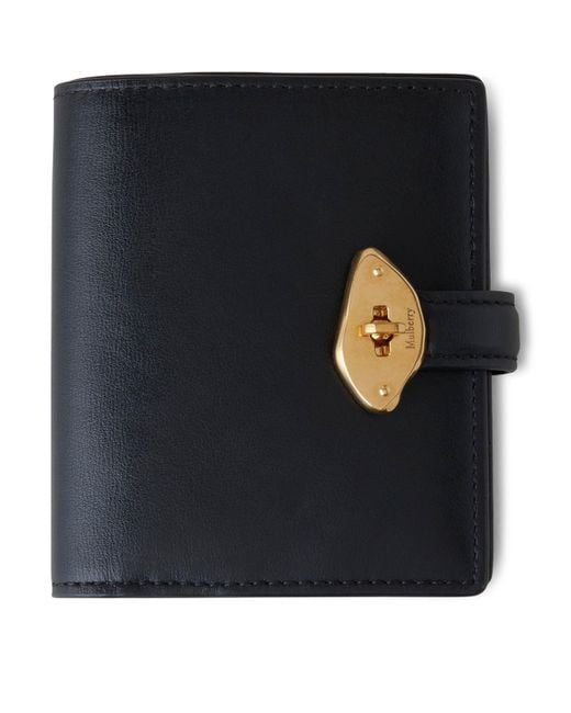 Mulberry Black Leather Lana Compact Wallet