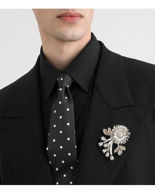 Dolce & Gabbana White Flower Brooch