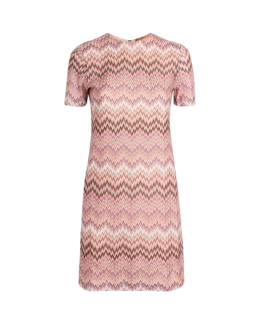 Missoni Pink Zigzag Midi Dress