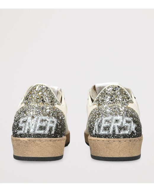 Golden Goose Deluxe Brand White Suede Ball Star Sneakers
