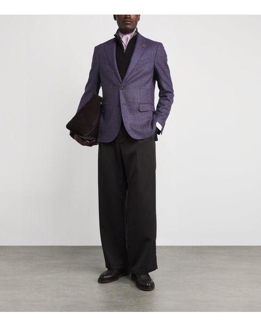 Pal Zileri Purple Wool Blazer for men