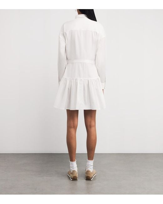 Polo Ralph Lauren White Polo Pony Shirt Mini Dress