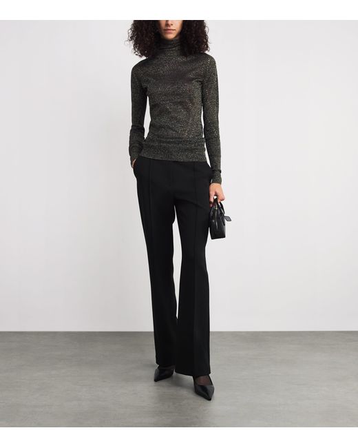 Joseph Black Metallic Lurex Leblanc Sweater