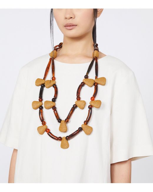 Weekend by Maxmara White Layered Necklace
