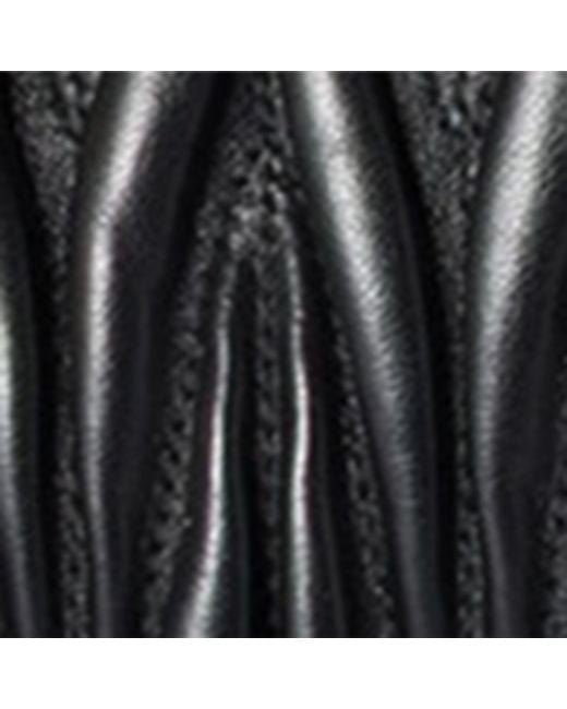 Miu Miu Black Matelassé Leather Clutch Bag