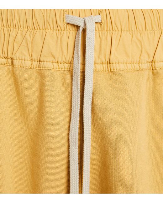 Rick Owens Yellow Drawstring Shorts for men