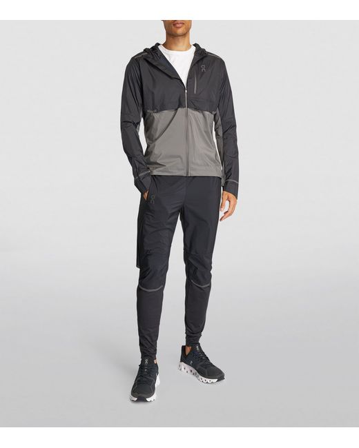 On Shoes Gray Technical Weather Jacket for men