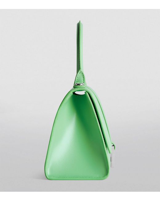 Balenciaga Green Small Leather Hourglass Top-handle Bag