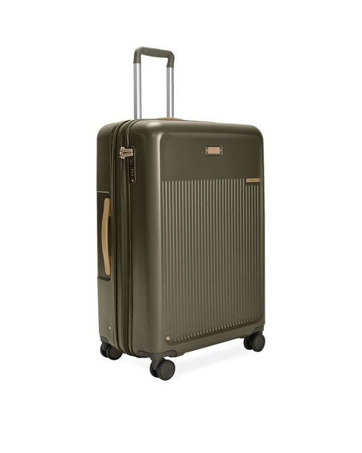 Briggs & Riley Green Large Check-in Expandable Spinner Suitcase (76cm)