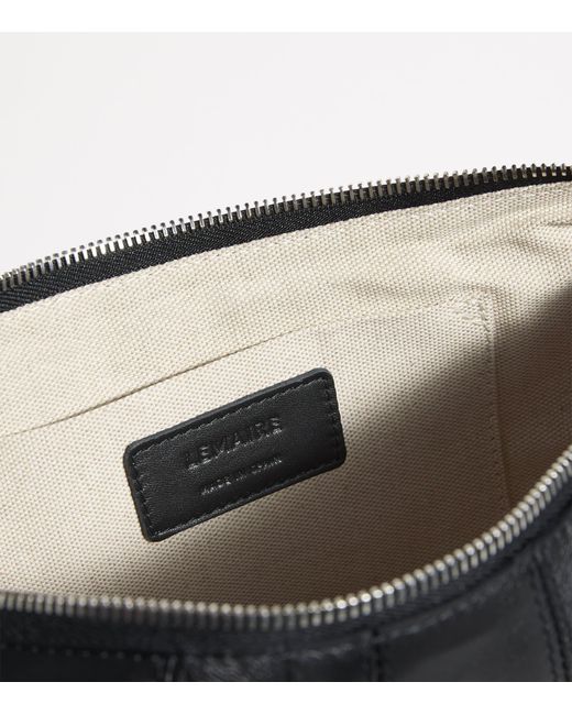 Lemaire Black Small Nappa Leather Croissant Cross-Body Bag