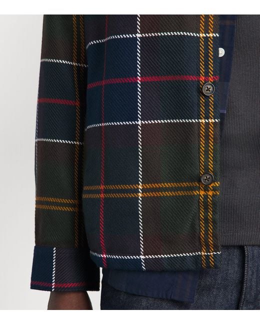 Barbour Blue Cotton Mineral Tartan Dunoon Shirt for men