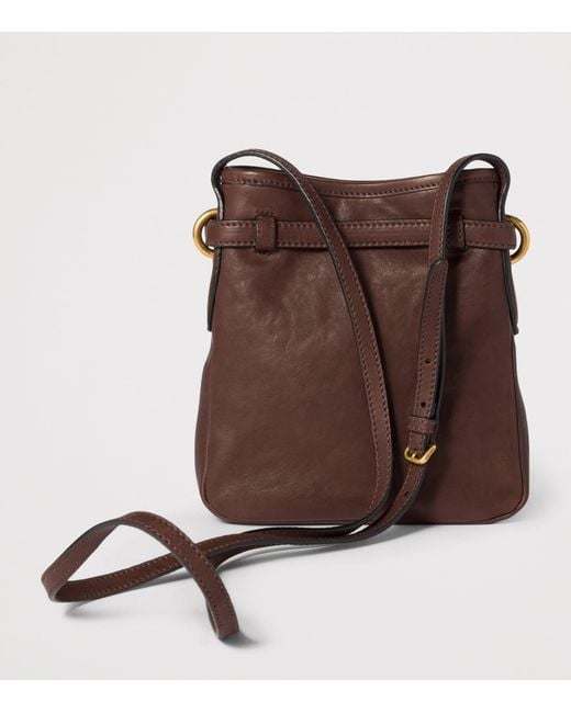 Miu Miu Brown Nappa Leather Pouch