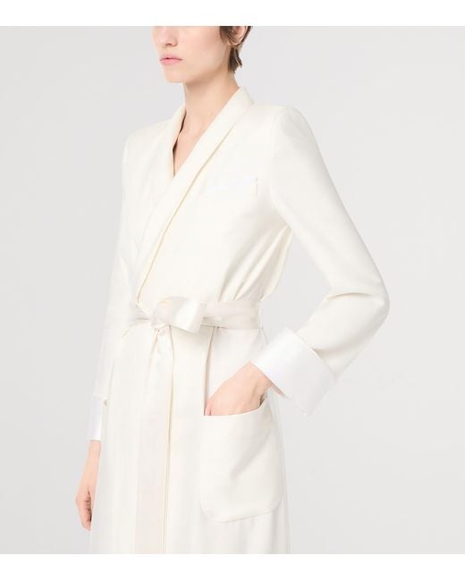 Tom Ford White Silk Robe Dress