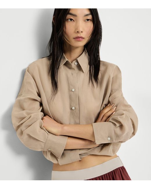 Brunello Cucinelli Natural Cotton Organza Shirt