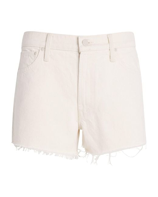 Mother Natural The Dodger Frayed Denim Shorts