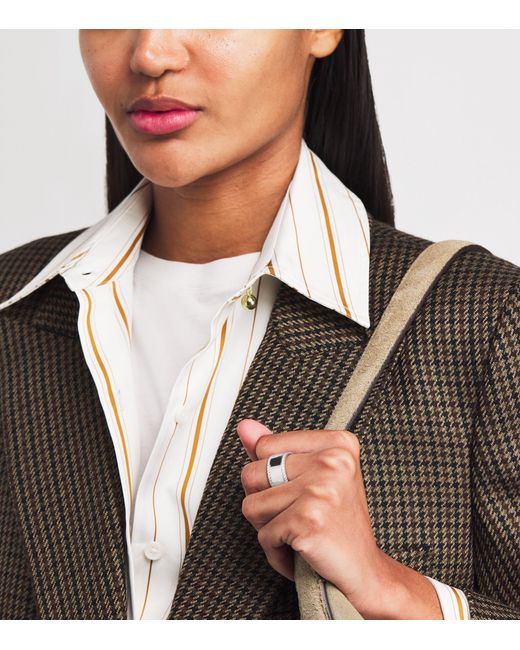 Suzanne Kalan Metallic And Diamond Tech Ring Jackets