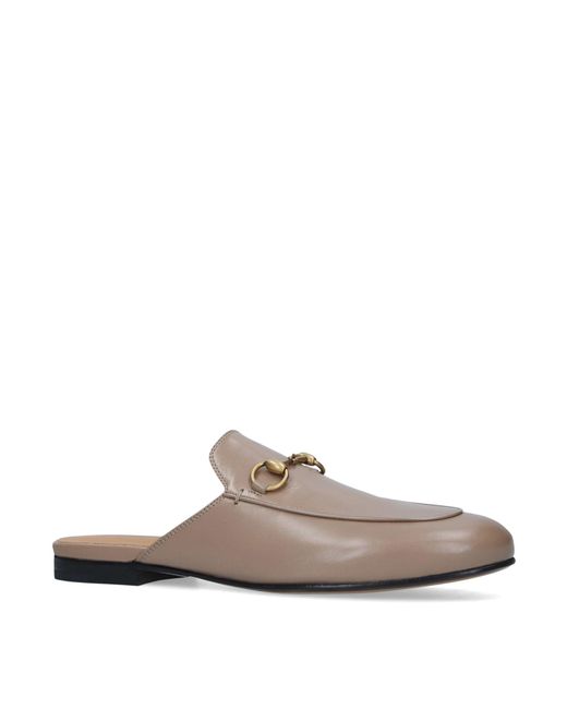 Gucci Brown Slip On Shoes Princetown