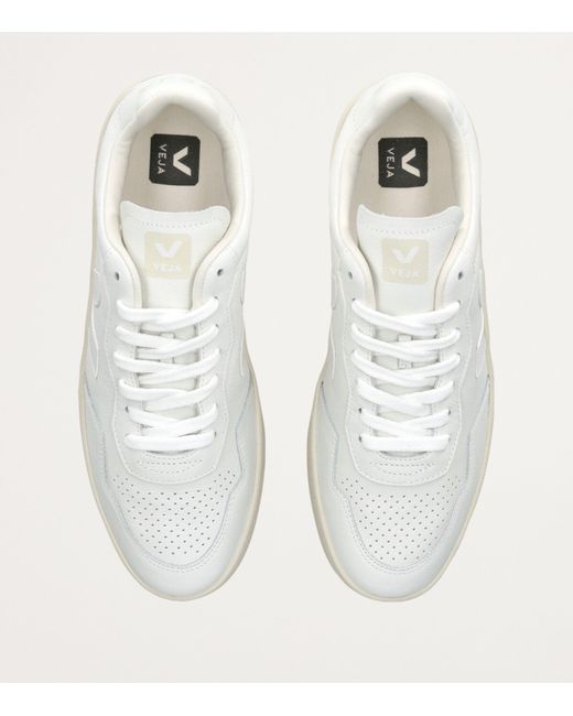 Veja White Leather V-90 Sneakers for men
