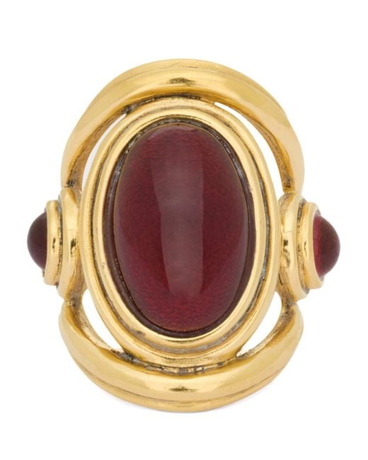 Saint Laurent Metallic Bague Trois Ring